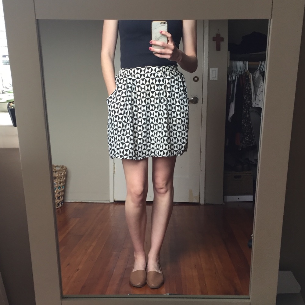 Black and White Skirt